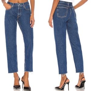 NWT GRLFRND Helena High Rise Button-fly Rigid Jeans in It’s So Easy Wash 26